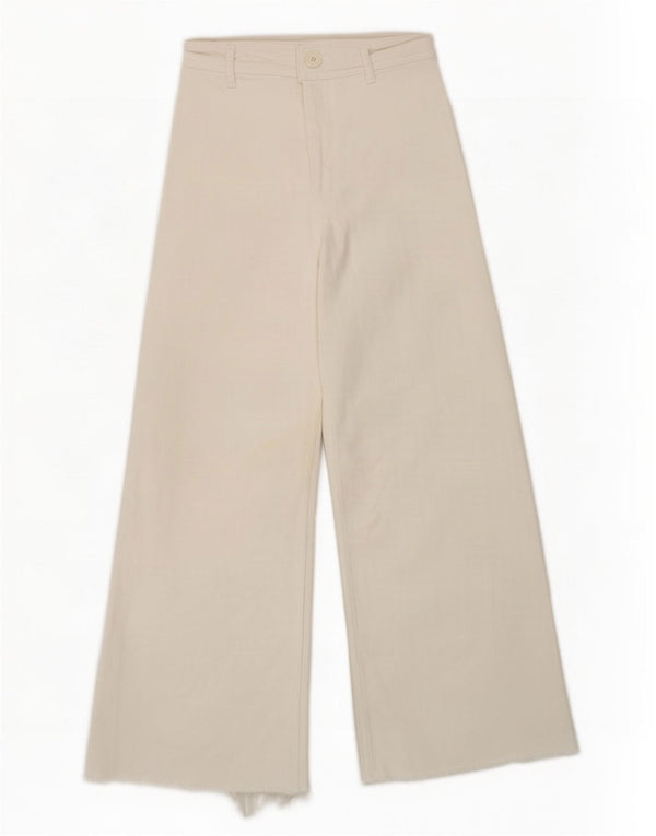 Женские прямые джинсы Zara The Marine с высокой посадкой EU 34 2XS W24 L27, белые