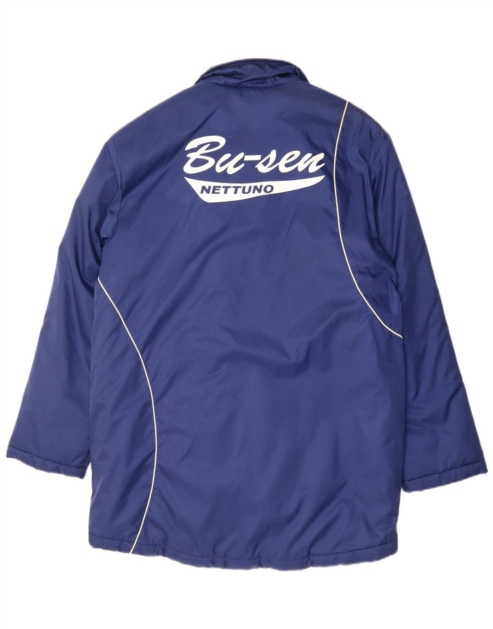 Мужская ветровка Adidas с графическим рисунком UK 38/40, средний синий полиэстер