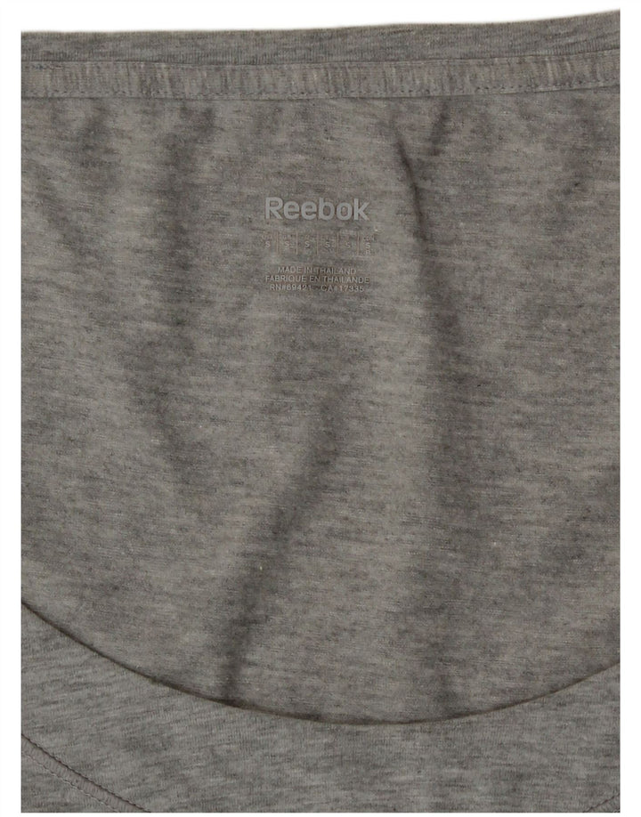 Женская футболка Reebok Top UK 10, маленькая, серая
