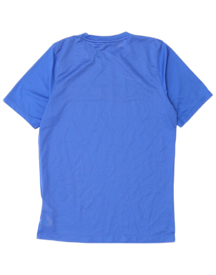 Мужская футболка NIKE Dri Fit из полиэстера среднего синего цвета