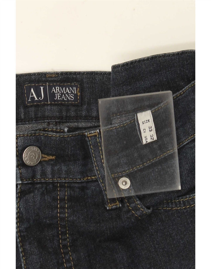 Armani Jeans Женские прямые джинсы W33 L34 Темно-синие
