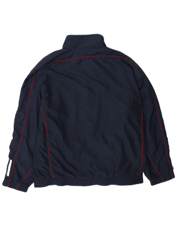 Мужская спортивная куртка Adidas UK 42/44, большой темно-синий полиэстер