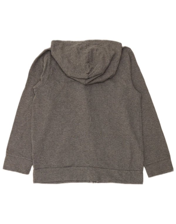 Свитер с капюшоном на молнии с графическим рисунком для мальчиков PUMA, 12–13 лет, большой размер, серый хлопок