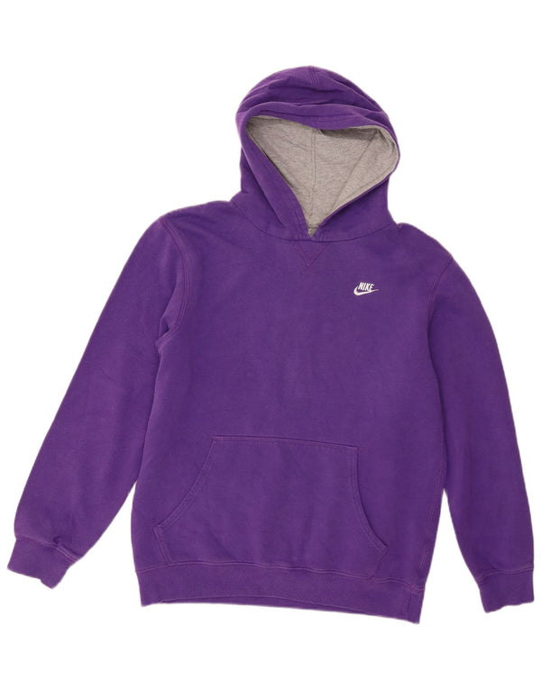 Джемпер с капюшоном Nike для мальчиков 13–14 лет, XL, фиолетовый, хлопок