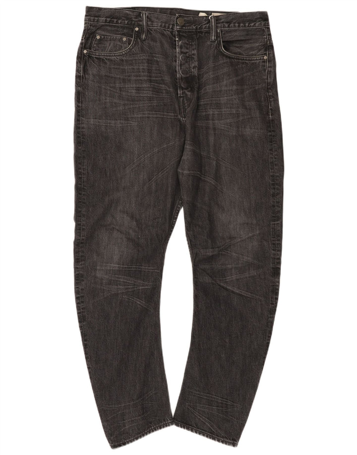 Мужские узкие джинсы All Saints W34 L27, черный хлопок