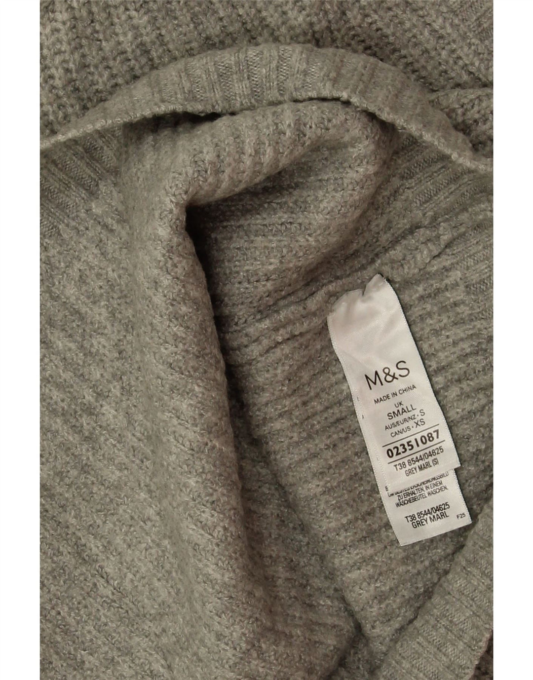 Женская укороченная майка Marks & Spencer UK 10, маленький серый полиэстер