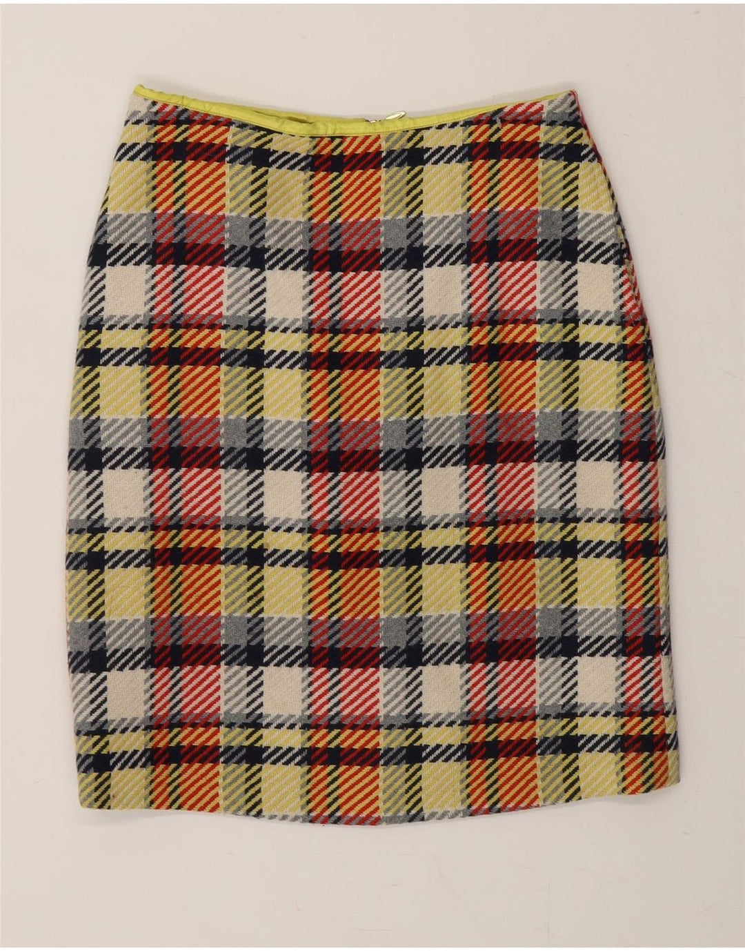 BODEN Womens Pencil Skirt UK 8 Small W26 Multicoloured Check Wool Vintage Boden and Second-Hand Boden from Messina Hembry 