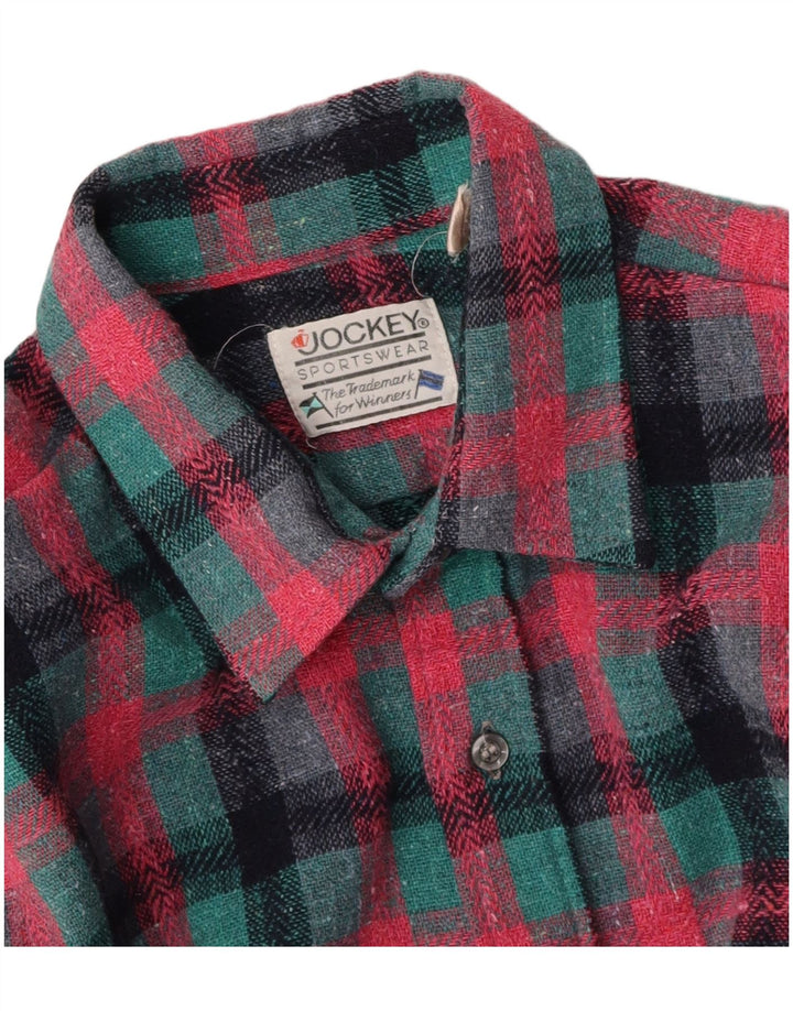 Мужская рубашка-рубашка JOCKEY в клетку розового цвета среднего размера