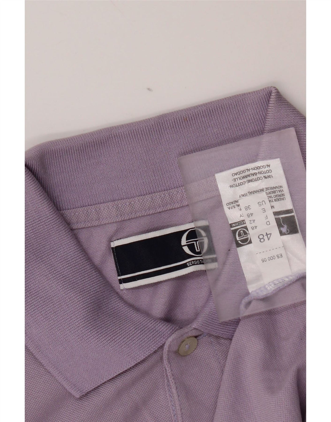Мужская рубашка-поло Sergio Tacchini IT 48 Средний Фиолетовый Хлопок