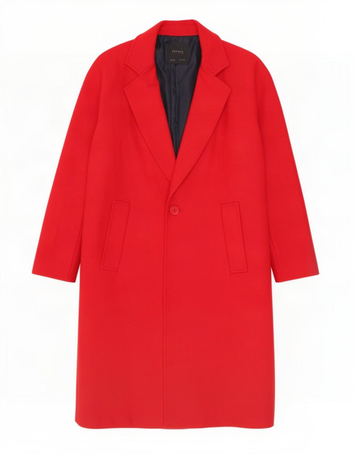 Женское пальто Zara UK 16, большое красное