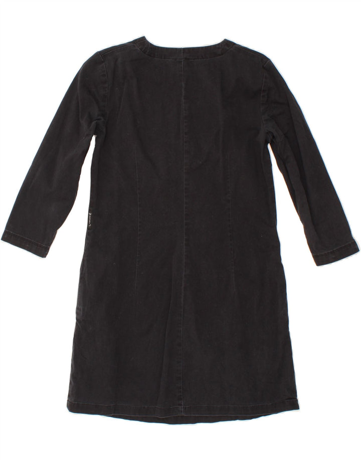 ARMANI Womens 3/4 Sleeve Basic Dress EU 42 Medium Black Cotton Vintage Armani and Second-Hand Armani from Messina Hembry 
