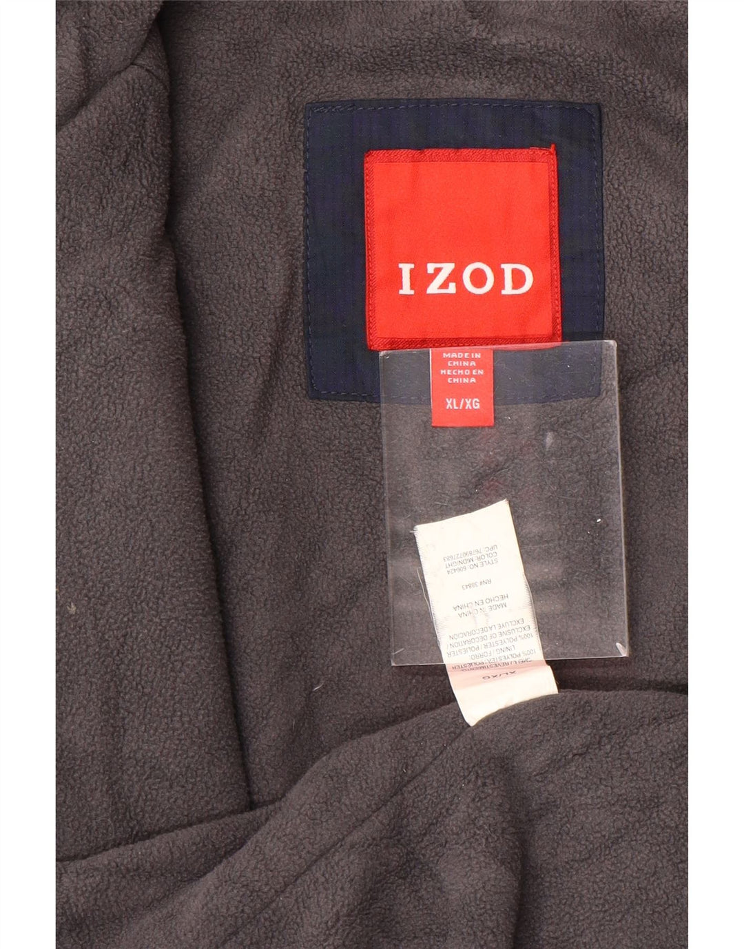 Мужской жилет IZOD Utility UK 42 XL, темно-синий, полиэстер