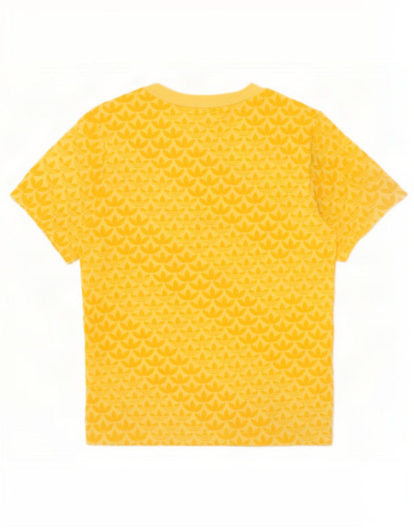 Футболка Adidas с рисунком для мальчиков, топ 4–5 лет, желтый хлопок