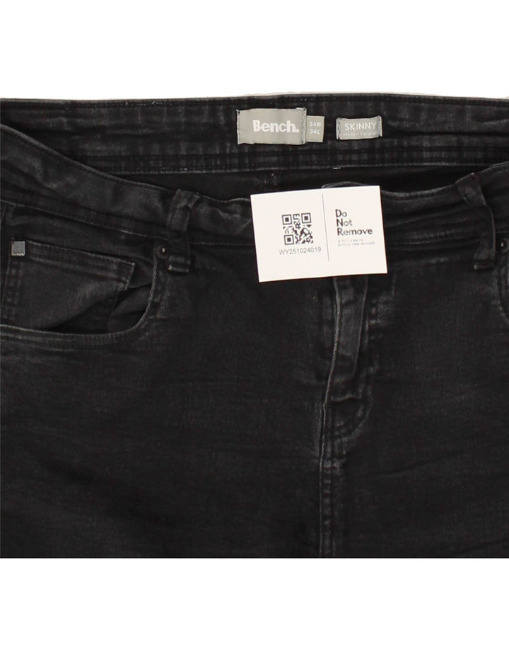 Женские джинсы скинни BENCH W34 L34, черные, хлопок