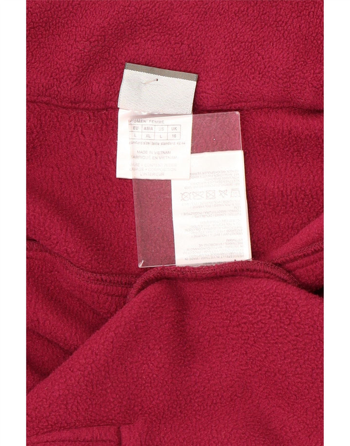 Женская флисовая куртка JACK WOLFSKIN UK 16, большой розовый полиэстер