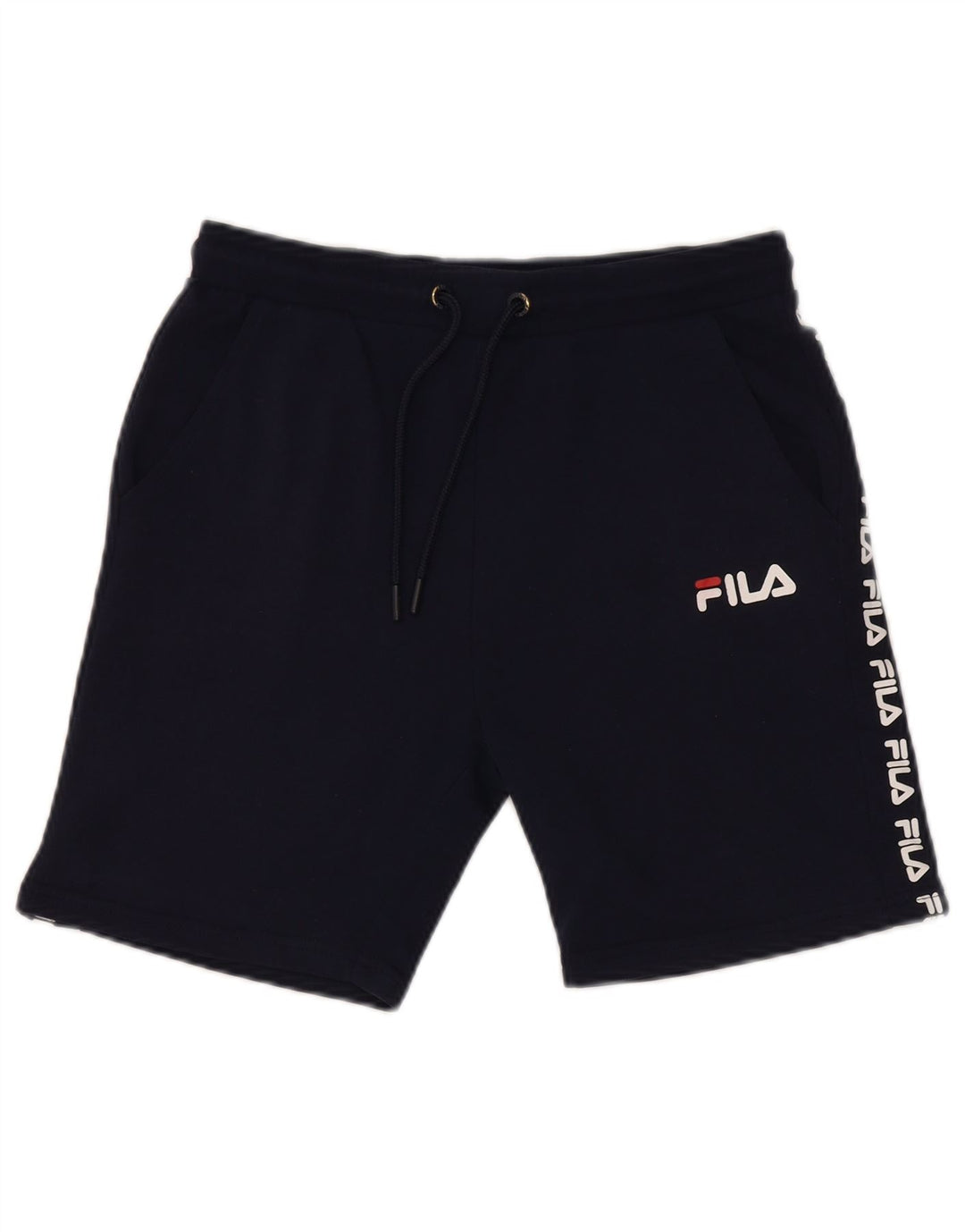Спортивные шорты FILA для мальчиков с графикой, 13–14 лет, темно-синие, полиэстер
