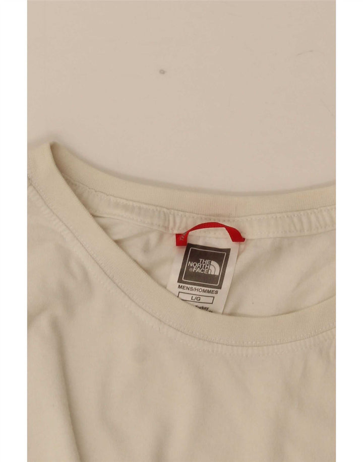 Мужская футболка с рисунком The North Face, большая белая