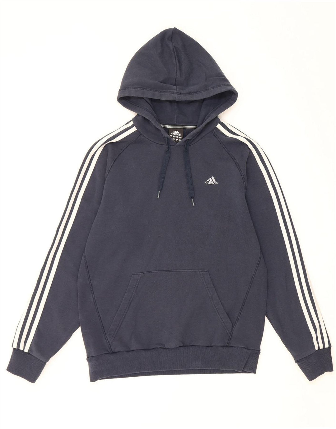Мужской джемпер с капюшоном ADIDAS, средний темно-синий, хлопок