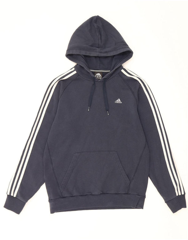 Мужской джемпер с капюшоном ADIDAS, средний темно-синий, хлопок