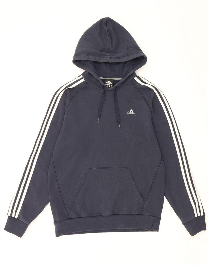 Мужской джемпер с капюшоном ADIDAS, средний темно-синий, хлопок