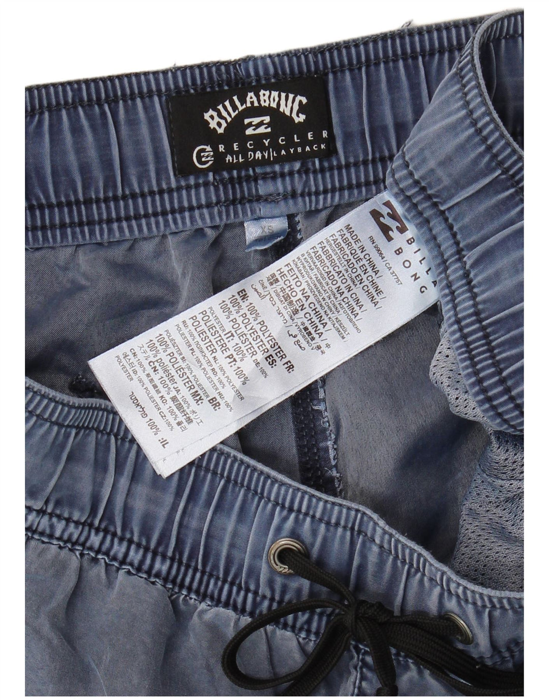 Мужские шорты чинос Billabong XS синие из полиэстера