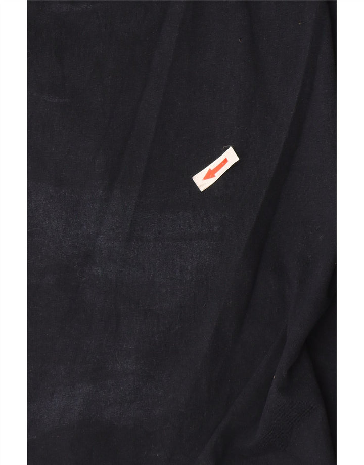 Crew Clothing Мужская футболка Верх среднего размера Темно-синий хлопок
