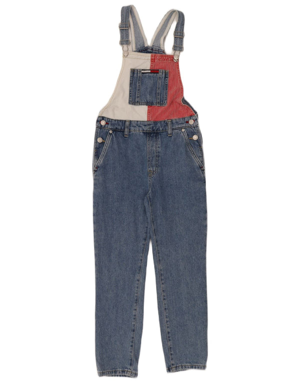 Джинсы Tommy Hilfiger Slim для девочек 10–11 лет W28 L26 Синие цветные блоки