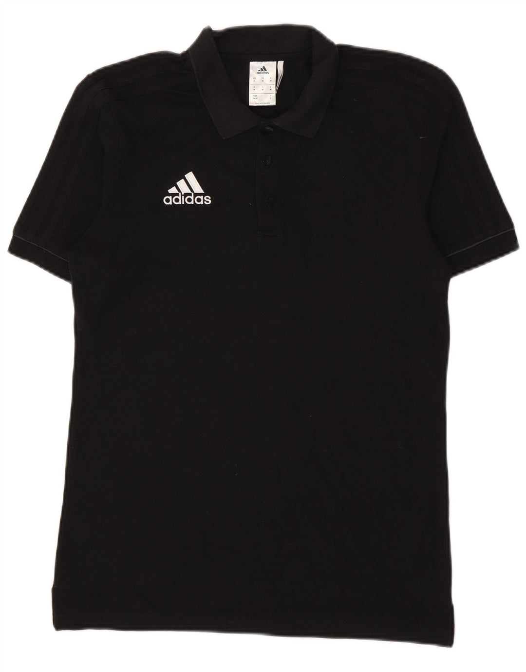 Мужская рубашка поло Adidas Climalite, средний черный хлопок