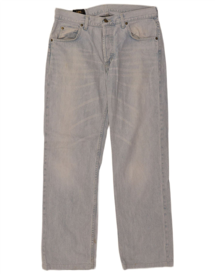Мужские прямые джинсы Lee W34 L30, синий хлопок