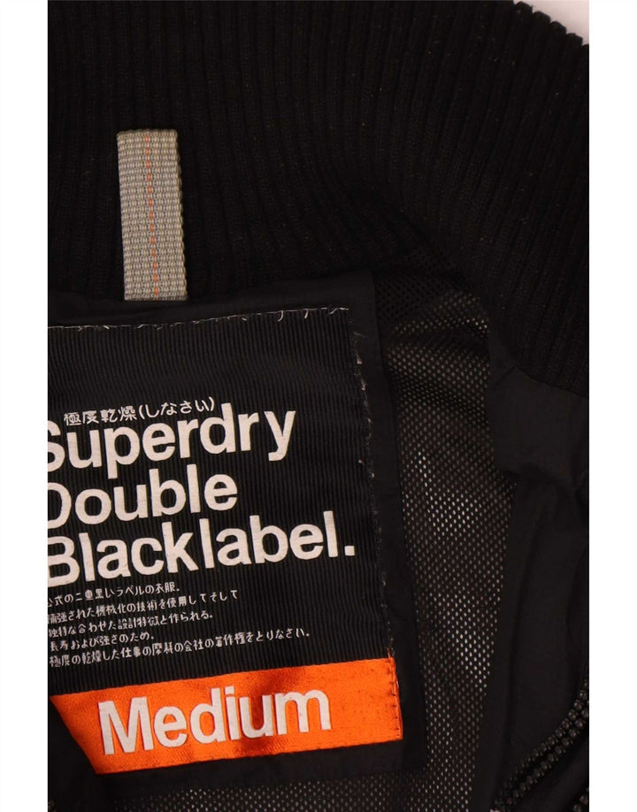 Женская ветровка Superdry UK 14, средний черный полиэстер