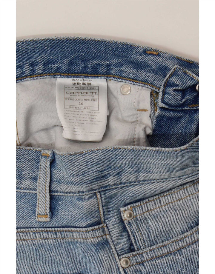 Женские прямые джинсы Carhartt W26 L28, синий хлопок