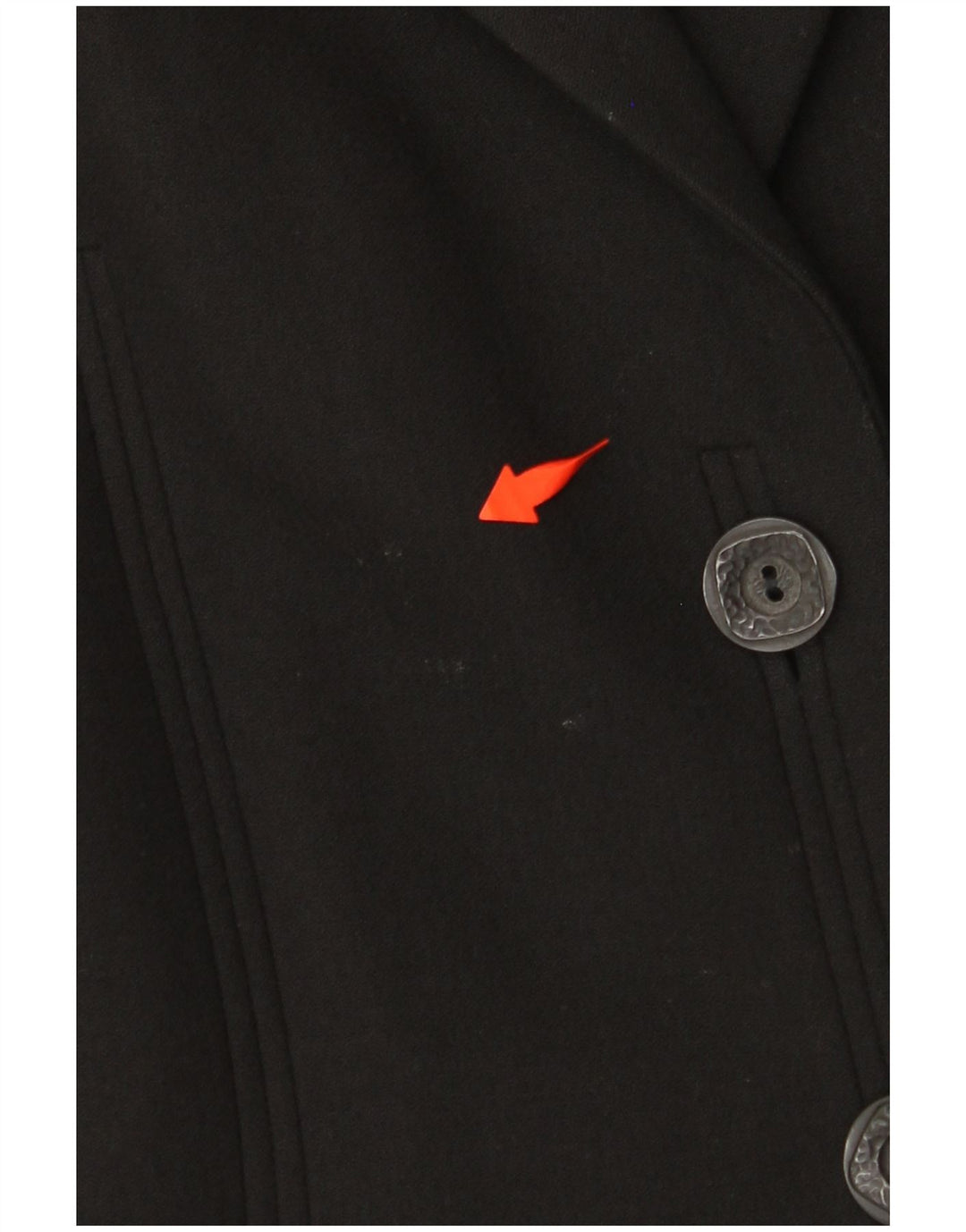 LES COPAINS Женское пальто UK 14 Средний Черный Вискоза