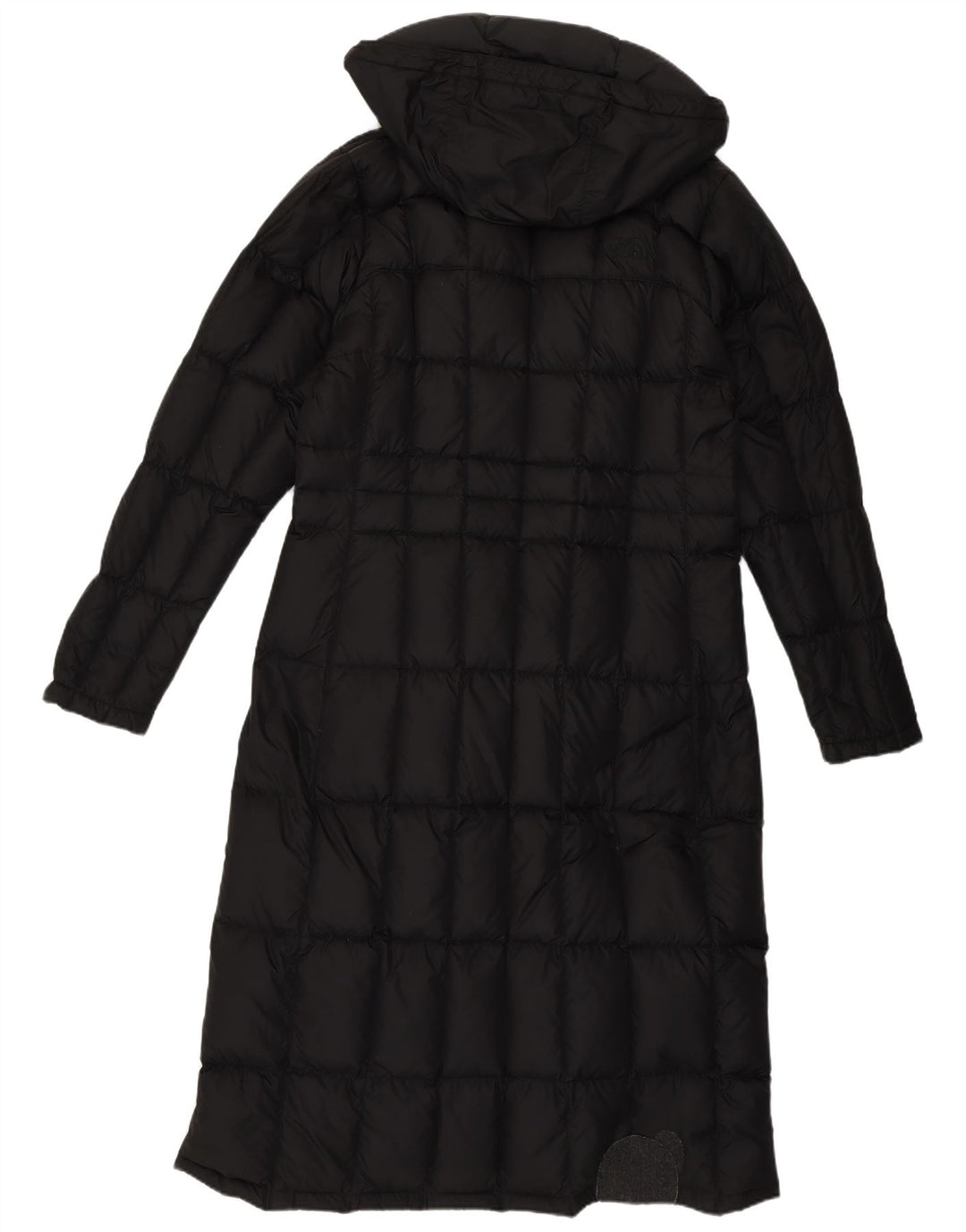 Женское длинное стеганое пальто с капюшоном The North Face UK 12, средний черный
