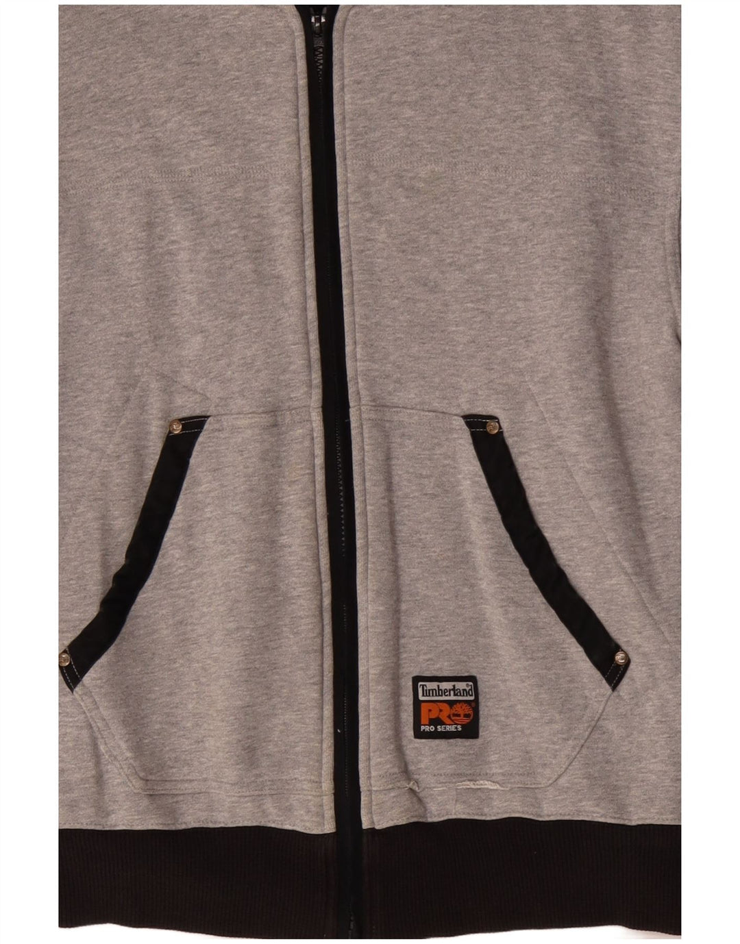 TIMBERLAND Мужской свитер с капюшоном на молнии, средний серый, хлопок с цветными блоками