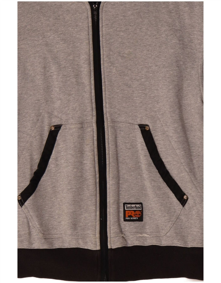 TIMBERLAND Мужской свитер с капюшоном на молнии, средний серый, хлопок с цветными блоками