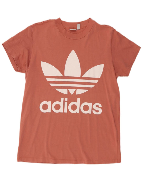Женская футболка с рисунком Adidas Top UK 6 XS, розовый хлопок