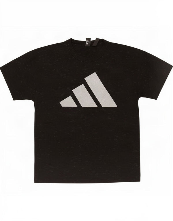 Женская футболка с рисунком Adidas Top UK 8/10, маленькая черная в крапинку