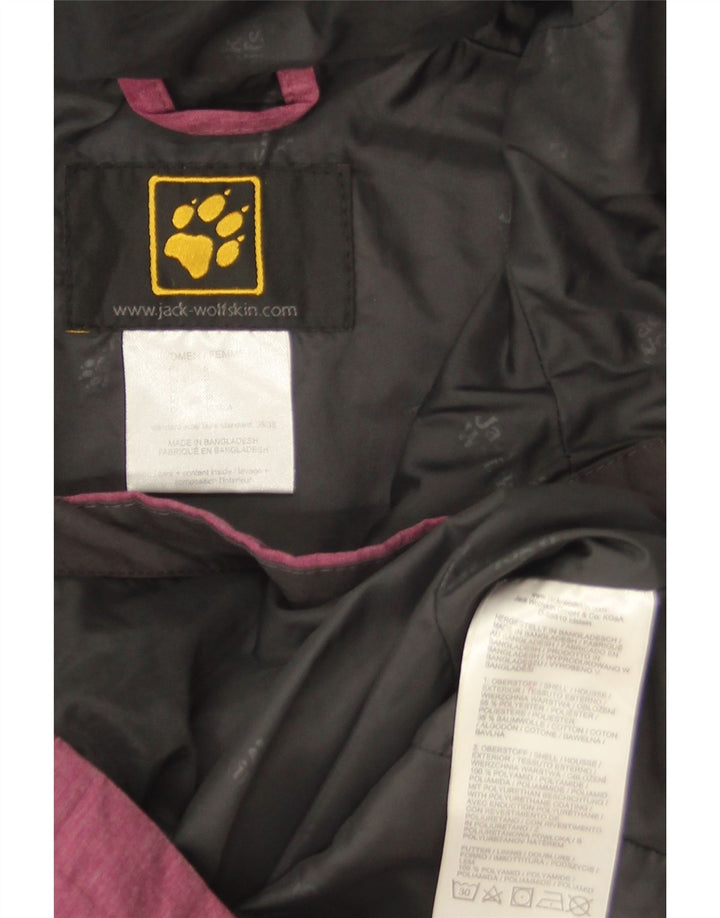 Женская ветровка с капюшоном Jack Wolfskin UK 10, маленький розовый полиэстер