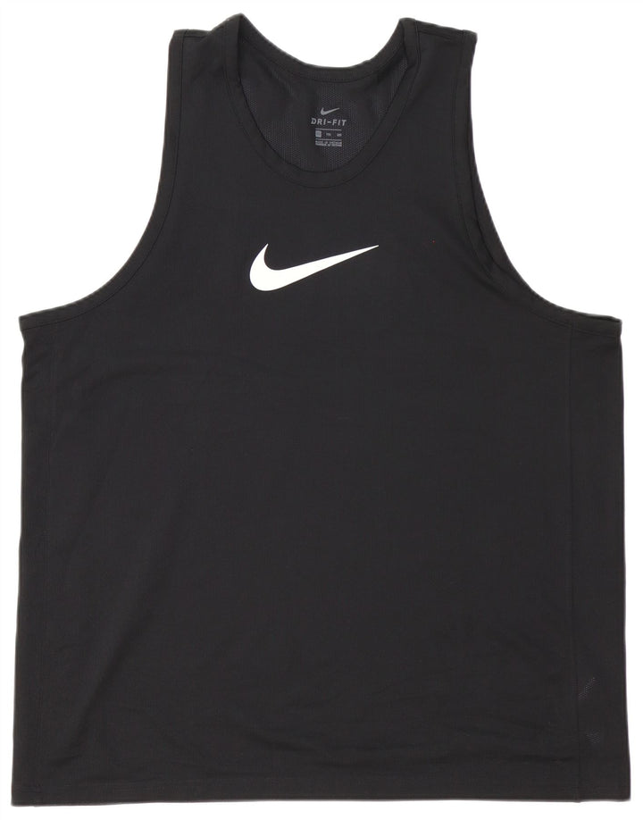 Мужской жилет Nike Dri Fit 2XL, черный полиэстер