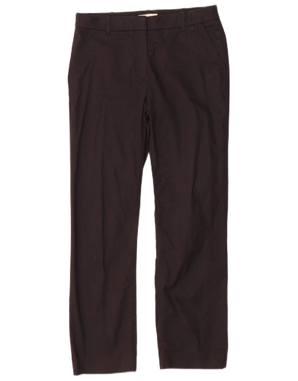 Женские прямые брюки-чиносы Hobbs UK 8, маленькие W28 L28, черные, хлопковые