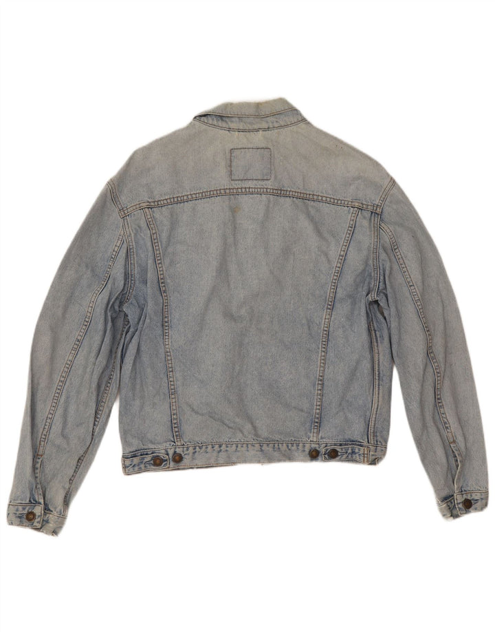 Мужская джинсовая куртка Levi's UK 38, средний синий хлопок, хлопок