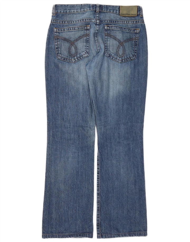 Женские джинсы Bootcut Calvin Klein W31 L30 синие, хлопок