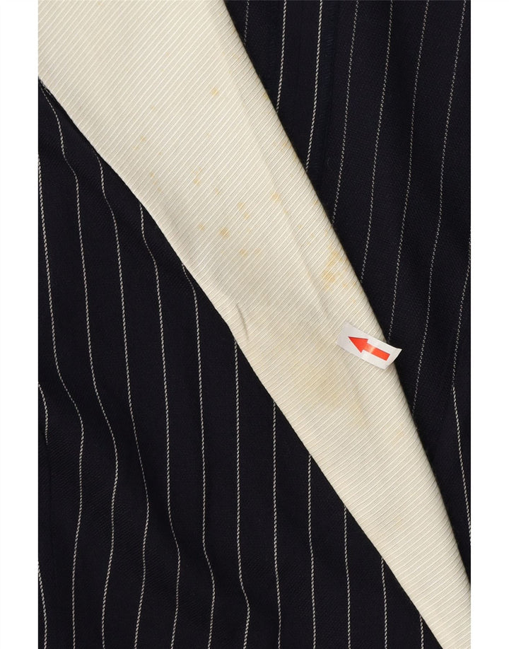 Женский пиджак Luisa Spagnoli IT 52 2XL Темно-синий в тонкую полоску