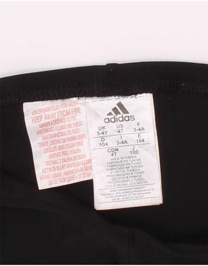 Спортивные шорты Adidas для мальчиков 3-4 лет, черный полиэстер