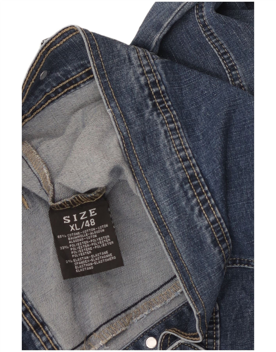 ВИНТАЖНАЯ женская джинсовая куртка UK 18 XL, синяя, хлопок
