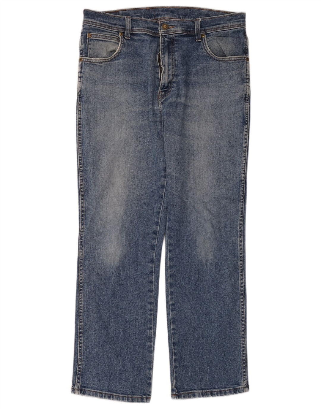 Мужские прямые джинсы Wrangler W34 L30 синие, хлопок