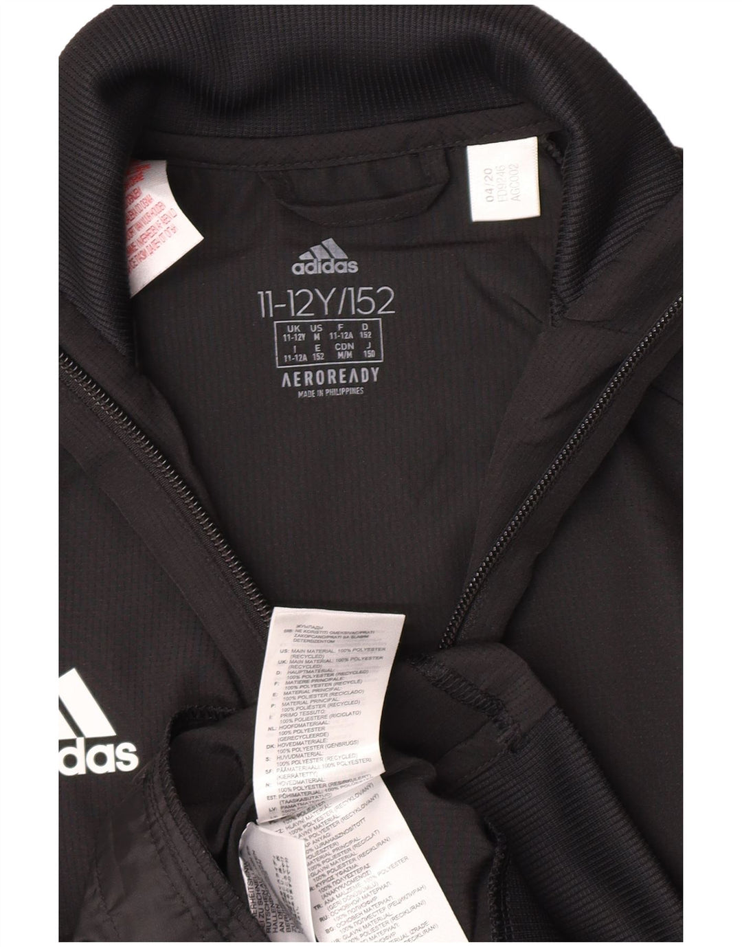 Спортивный костюм Adidas Aeroready для мальчиков 11-12 лет, черный полиэстер