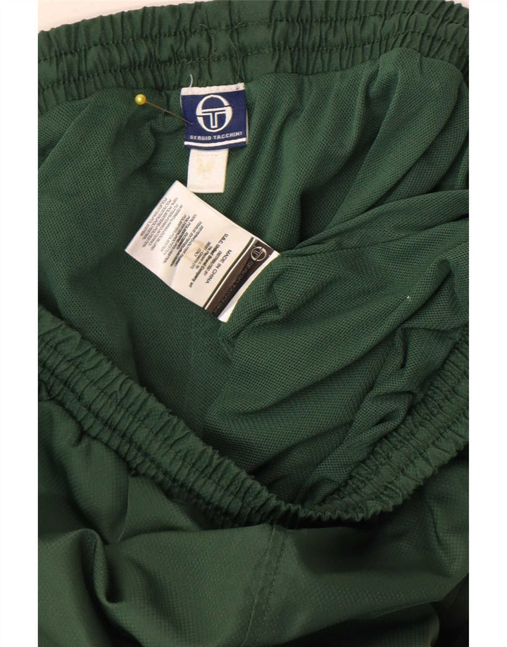 Мужские спортивные брюки Sergio Tacchini, джоггеры, большие зеленые, полиэстер