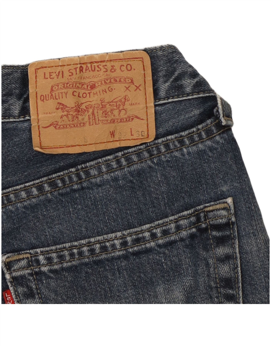 Мужские прямые джинсы Levi's W32 L26 синие, хлопок