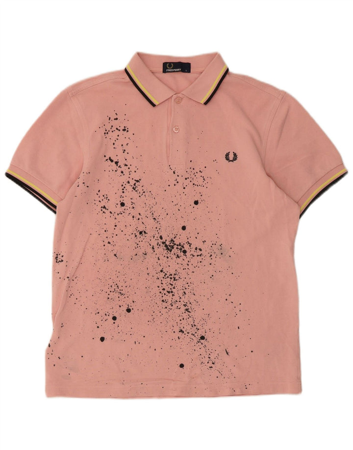Мужская рубашка поло Fred Perry, маленькая розовая хлопковая рубашка тай-дай